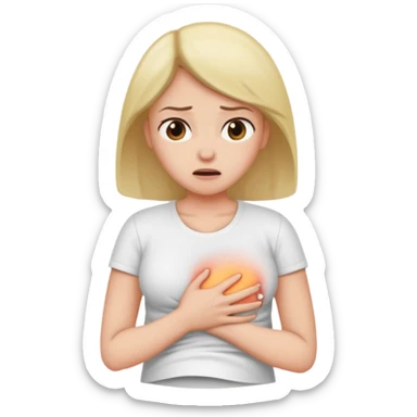 FEMME AVEC DOULEUR AU VENTRE sticker