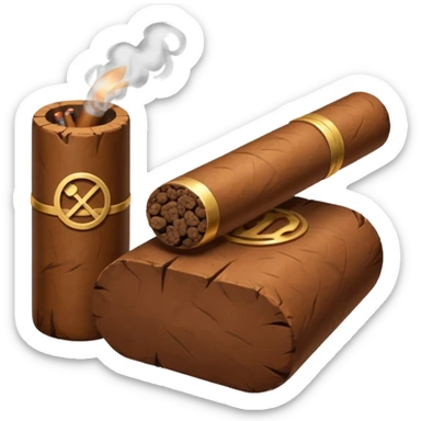 cigar under bloc symbol sticker