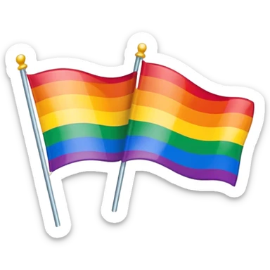 Gay men flag sticker