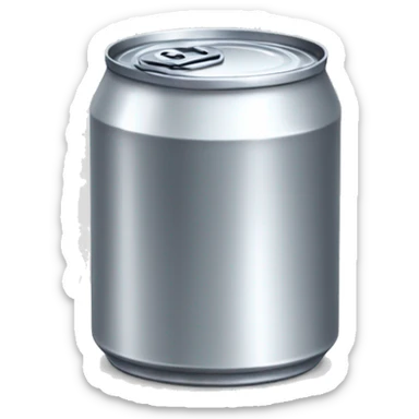 Aluminum can of tuna sticker