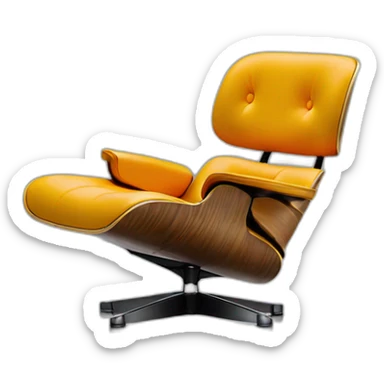 vitra eames lounge chair sticker