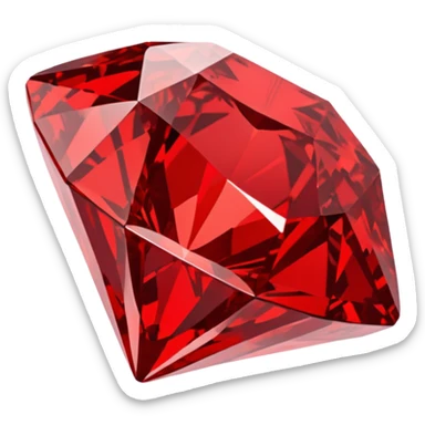 Red diamond with "RED" written on its front sticker