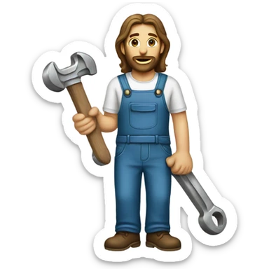Jesus Christ plumber wrench sticker