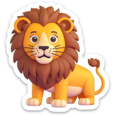 Lion sticker