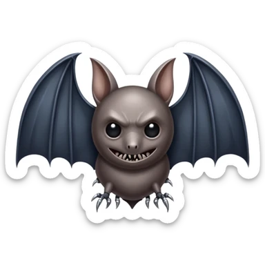 bat with nails from stranger things sticker