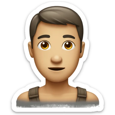 Face giving a side eye to a person meaning like what you mean  sticker