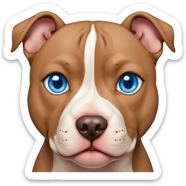 American pit bull terrier blue eye sticker
