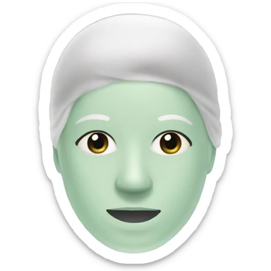 face mask skincare sticker