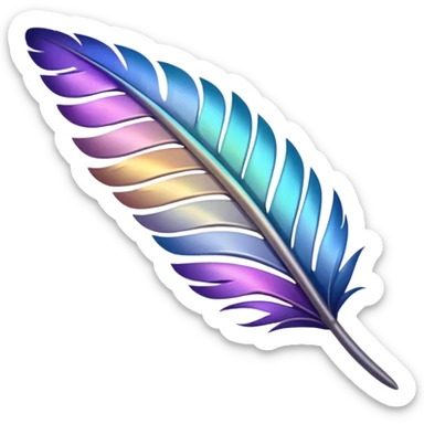 the neatly arranged feathers of a dovetail sticker