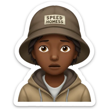 Do a emoji about the meme of the streamer speed “Speed I need this my mom is kind homeless” sticker