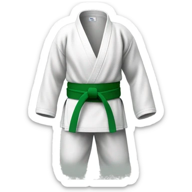 Judo green belt sticker