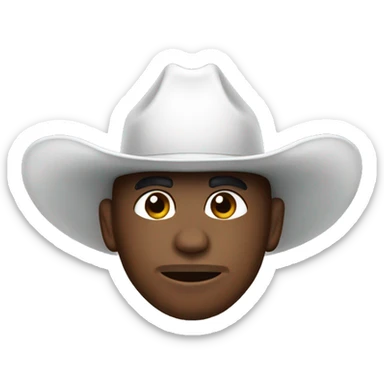 Dallas cowboy mascot sticker