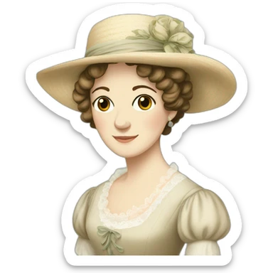 Jane Austen loveer sticker