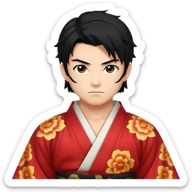 Demon slayer anime sticker