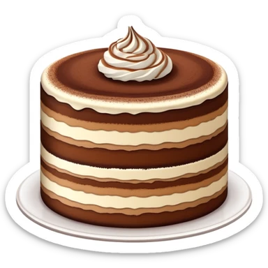 tiramisu cake sticker
