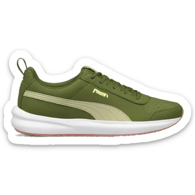 softfoam+ olive green puma shoes sticker
