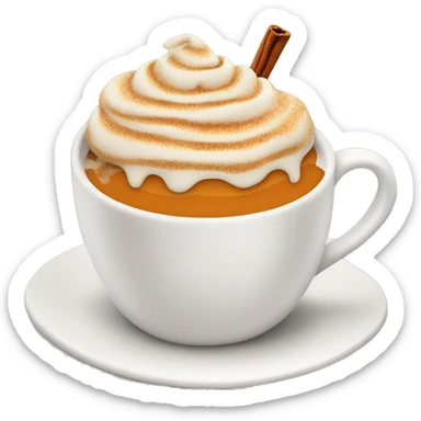 Pumpkin spice latte sticker