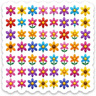 items for flower sticker