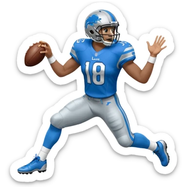 Detroit Lions Football sticker