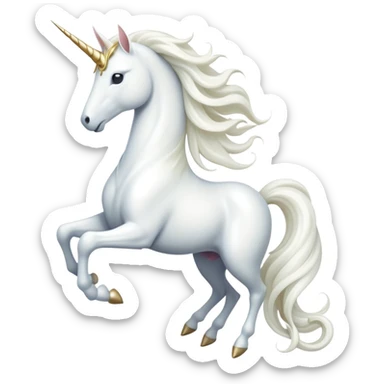 cinematic-beautiful-white-unicorn-emoji,-poised-and-regal,-with-a-slender,-ethereal-form-draped-in-a-pristine-white-color,-a-flowing-mane-and-tail,-and-a-white,-spiraled-horn-that-radiates-pure-light,-simplified-yet-sharp-and-majestic sticker