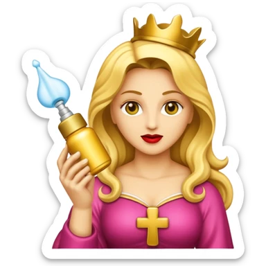 emoji della madonna con una bomboletta spary
 sticker
