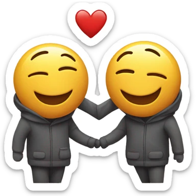 Smiley in love  sticker