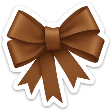 brown fall ribbon sticker