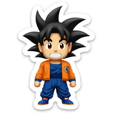 Goku from Dragon Ball Z sticker