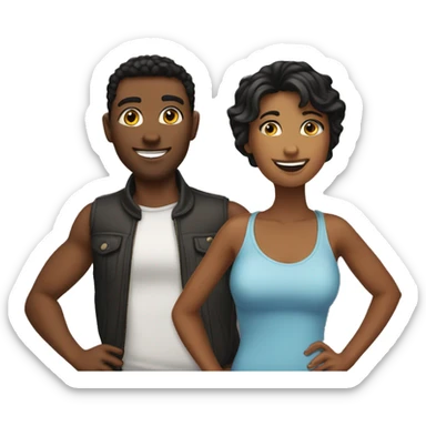 My four friends in this group  sticker