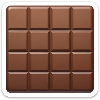 Chocolate bar multy colors sticker