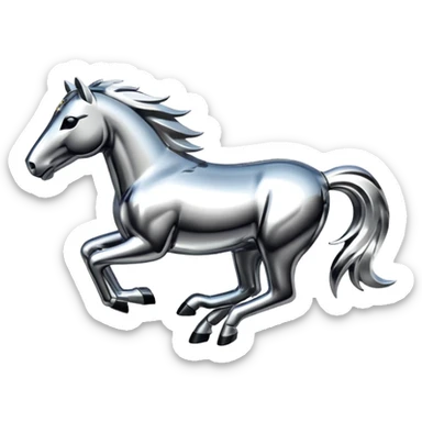 mustang logo sticker