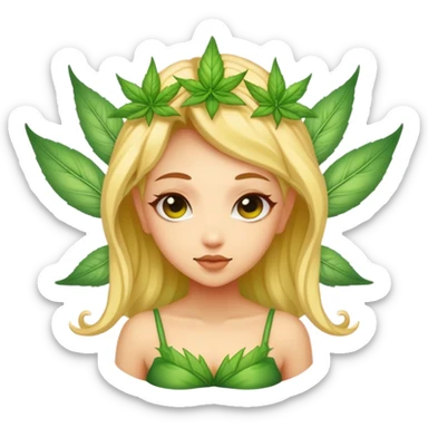 weed fairy sticker