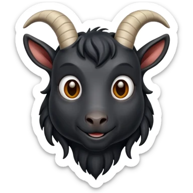 black goat sticker