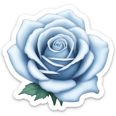 frosted rose sticker