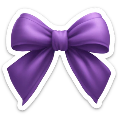 purple Heart with bow sticker