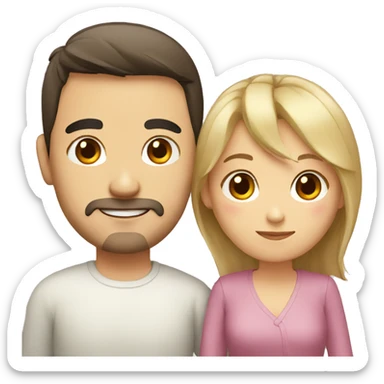 couple chinese and european sticker