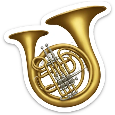 french horn sticker