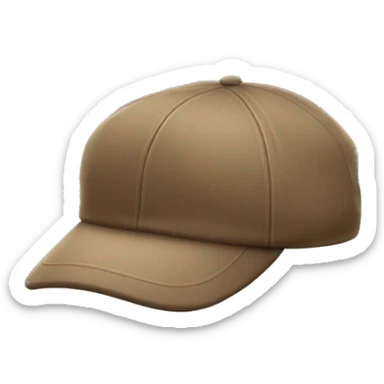 cap with a cloth on the side sticker