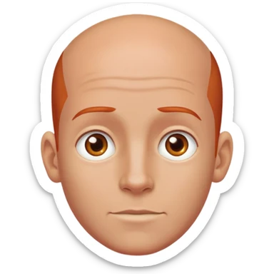 Red head boy and bald tan man farting sticker