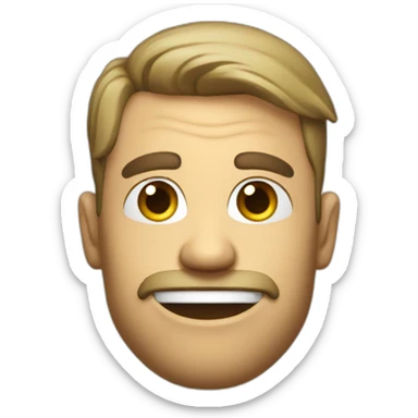 man gamer wink the eye sticker