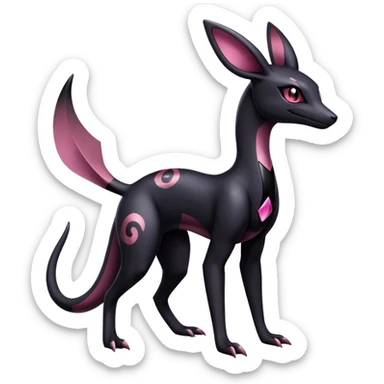 Salazzle-Umbreon-Fakémon-hybrid-creature (full body)  sticker