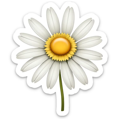  A wilting Daisy flower.  sticker