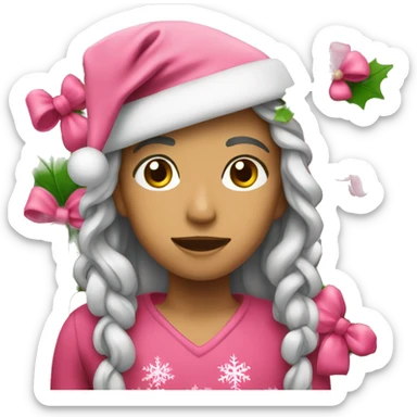 Navidad rosa sticker