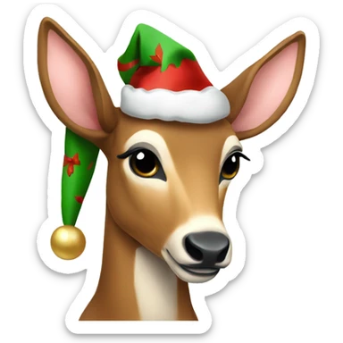 Christmas doe sticker