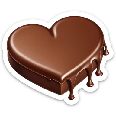  heart melted sweet sticker