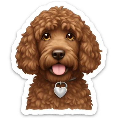  brown doodle sticker