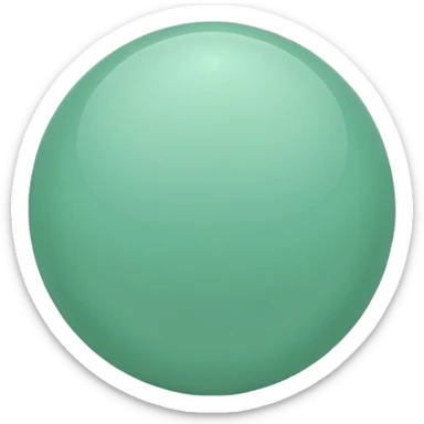 mint-green sphere sticker