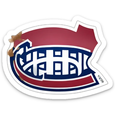 Canadiens Montréal Logo Realistic sticker