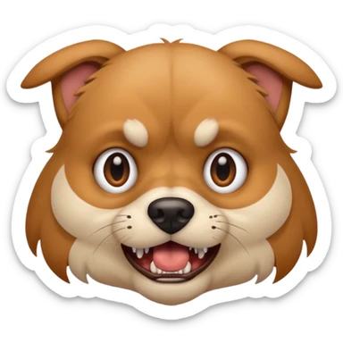 він повинен виглядати наче скажений, очі і зуби в різні сторони, шерсть сторчить, наче він весь день бігав у справах і втомився sticker