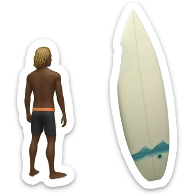 Surfer + paradise sticker
